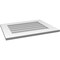 Ekena Millwork Vertical Surface Mount PVC Gable Vent: Non-Functional, w/ 3-1/2"W x 1"P Standard Frame, 26"W x 20"H GVPVE26X2001SN - alternate 4